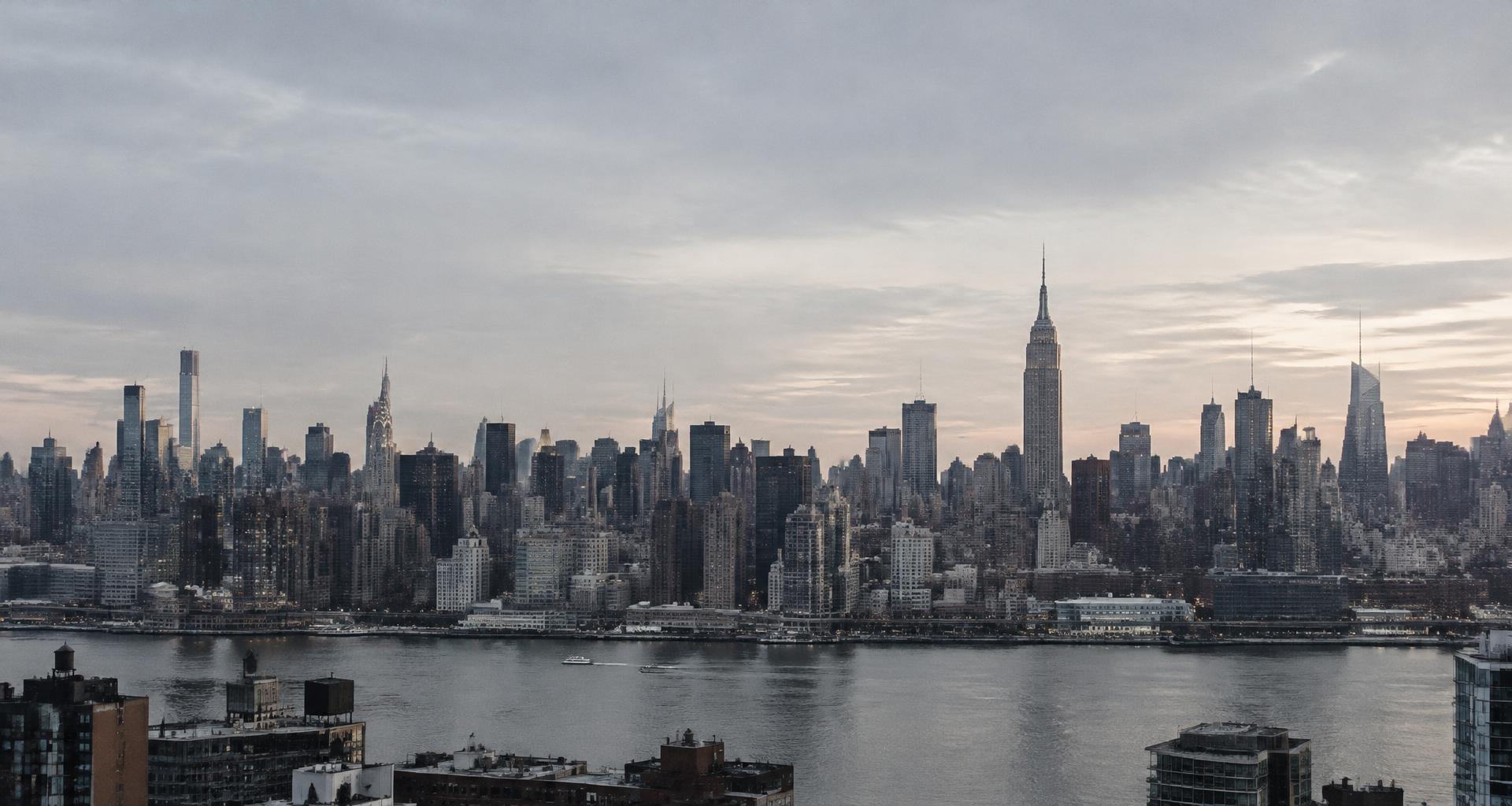 A panoramic view of New York City's skyline